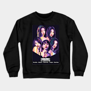 Le sserafim all member Crewneck Sweatshirt